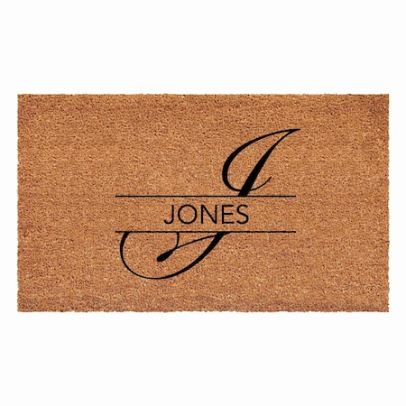 Calloway Mills Personalized Door Mat, Black, Natural, 24 in W x 36 in L 110872436